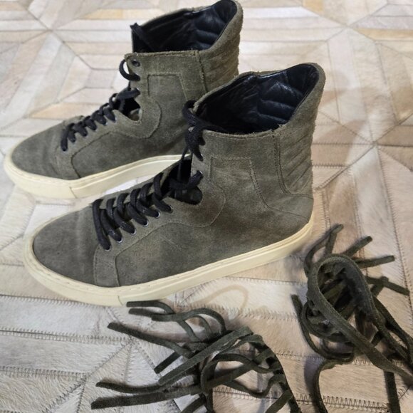 Eugene Riconneaus green suede hightops size 37 - Picture 4 of 5